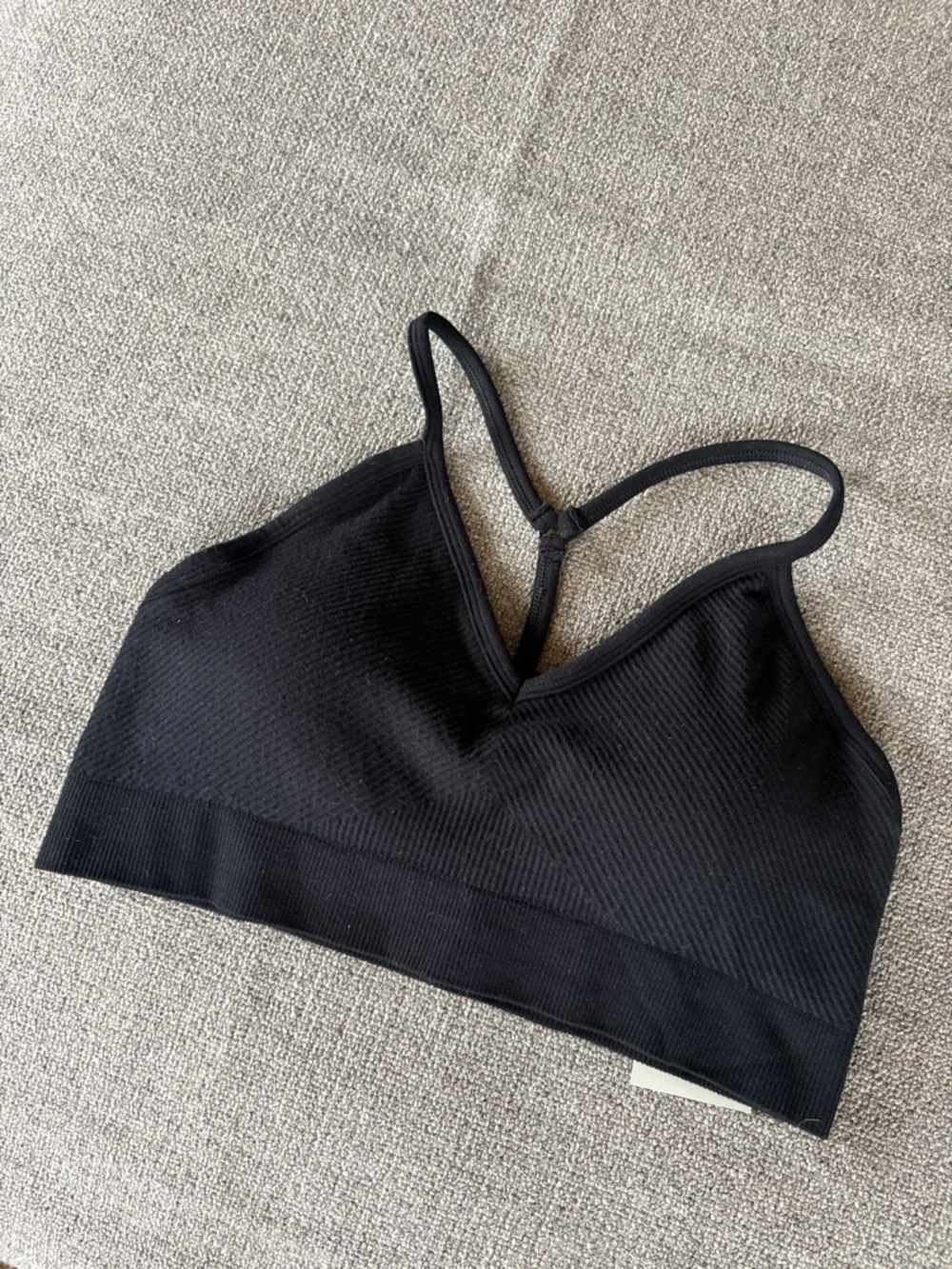 SWEATY BETTY Mindful Seamless Workout Yoga Bra Black Sz Large NEW